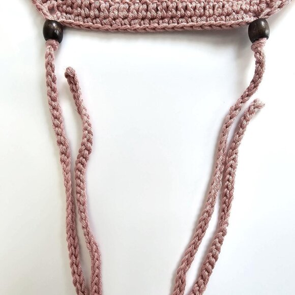 🌸‎ Handmade Crochet + Knit Rib Halter Top 🌸 - Picture 3 of 5